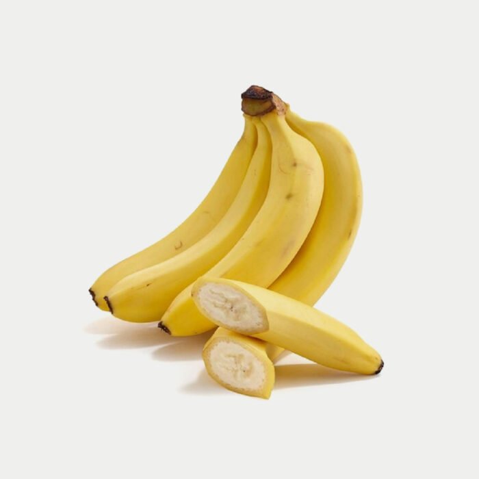 Fresh Juicy Banana On White